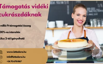 Vidéki cukrászdák igényelhetnek támogatást
