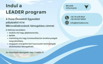 Vállalkozásfejlesztési pályázat mikrovállalkozásoknak – LEADER támogatás a Duna Összeköt térségében